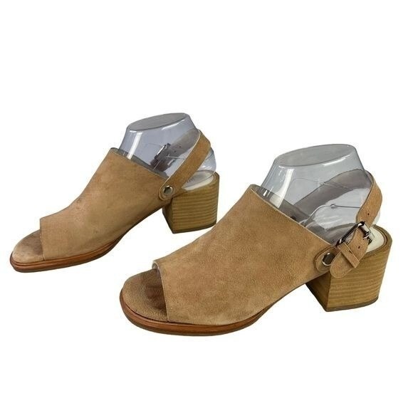 Jeffrey Campbell Sandals Women Size 8 Lincove Stacked Block Heel‎ Suede Open Toe - Picture 3 of 12